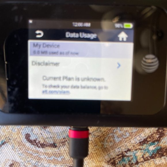 AT&T ZTE Mobile Hotspot router, puck, internet and charging cord - Picture 8 of 15